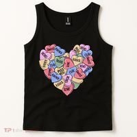 Be Mine Candy Heart Valentine Gift For Valentine Day Tank Top thumb 2