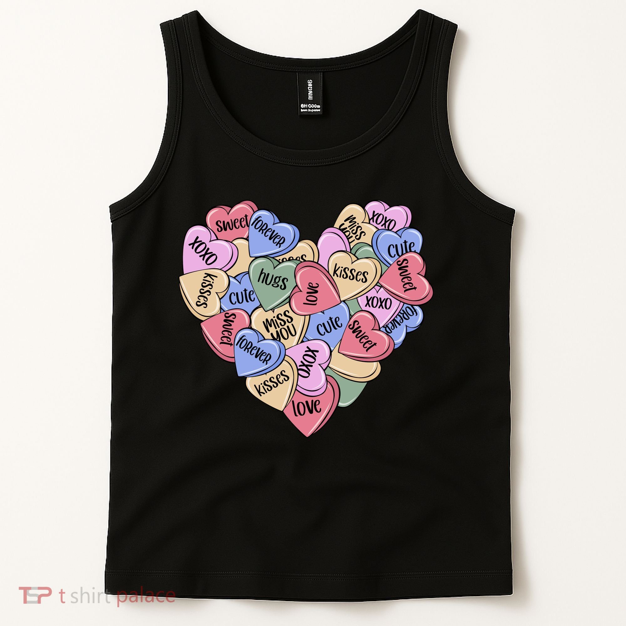 Be Mine Candy Heart Valentine Gift For Valentine Day Tank Top