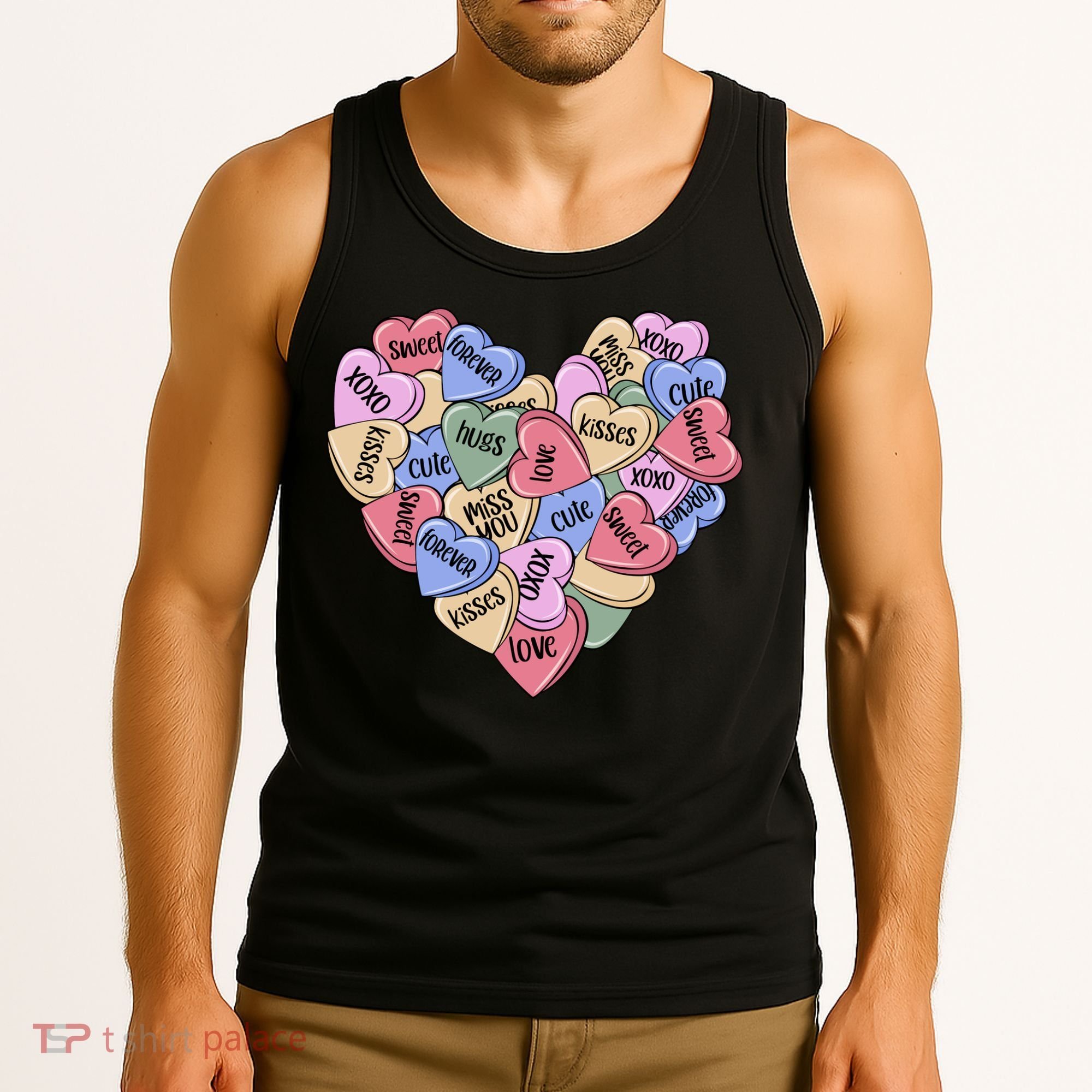 Be Mine Candy Heart Valentine Gift For Valentine Day Tank Top