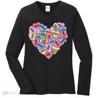 Be Mine Candy Heart Valentine Gift For Valentine Day Women's Long Sleeve Shirt thumb 0