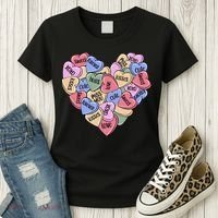Be Mine Candy Heart Valentine Gift For Valentine Day Women's T-Shirt thumb 3