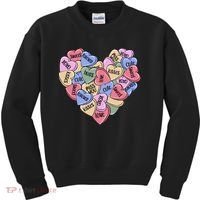 Be Mine Candy Heart Valentine Gift For Valentine Day Kids Sweatshirt thumb 0