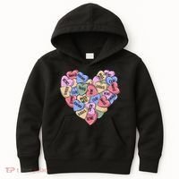 Be Mine Candy Heart Valentine Gift For Valentine Day Kids Hoodie thumb 0