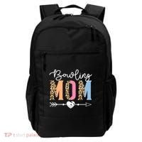 Bowling Mom Cute Bowling Game Mother's Day Leopard Gift Backpack thumb 0