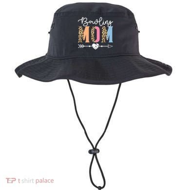 Bowling Mom Cute Bowling Game Mother's Day Leopard Gift Bucket Hat
