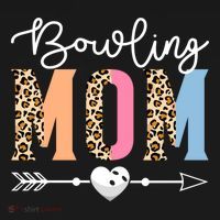 Bowling Mom Cute Bowling Game Mother's Day Leopard Gift Women's Hoodie thumb 2