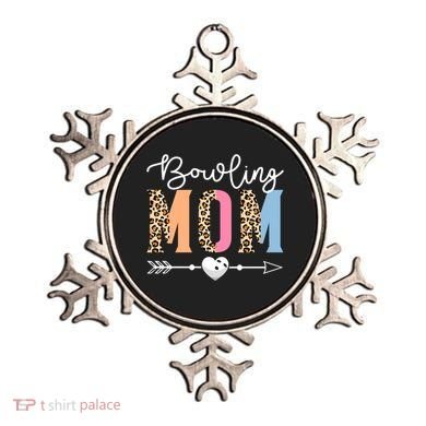 Bowling Mom Cute Bowling Game Mother's Day Leopard Gift Ornament