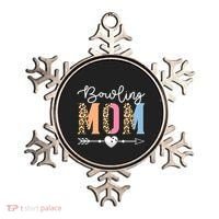 Bowling Mom Cute Bowling Game Mother's Day Leopard Gift Ornament thumb 0