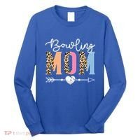 Bowling Mom Cute Bowling Game Mother's Day Leopard Gift Long Sleeve Shirt thumb 0