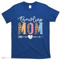 Bowling Mom Cute Bowling Game Mother's Day Leopard Gift T-Shirt thumb 0