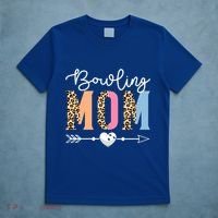 Bowling Mom Cute Bowling Game Mother's Day Leopard Gift T-Shirt thumb 5