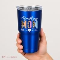 Bowling Mom Cute Bowling Game Mother's Day Leopard Gift Tumbler thumb 2
