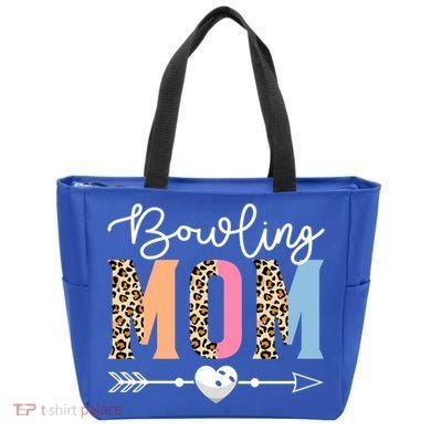 Bowling Mom Cute Bowling Game Mother's Day Leopard Gift Tote Bag