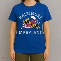 Baltimore Maryland Crab State Flag Home Travel Vintage T-Shirt thumb 4