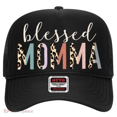 Blessed Momma Cute Leopard Print Hat