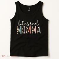 Blessed Momma Cute Leopard Print Tank Top thumb 2
