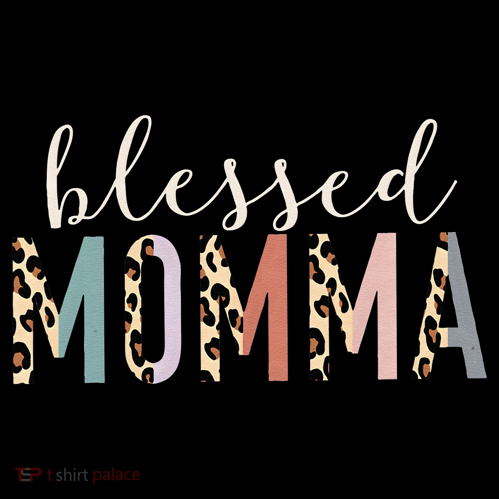 Blessed Momma Cute Leopard Print Kids Sweatshirt