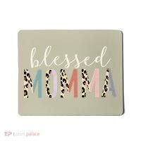 Blessed Momma Cute Leopard Print Mousepad thumb 0