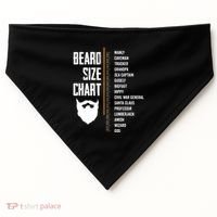 Beard Measurement Chart Beard Length Funny Growth Chart USA-Made Doggie Bandana thumb 0