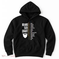 Beard Measurement Chart Beard Length Funny Growth Chart Hoodie thumb 0