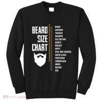 Beard Measurement Chart Beard Length Funny Growth Chart Sweatshirt thumb 0