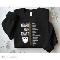 Beard Measurement Chart Beard Length Funny Growth Chart Sweatshirt thumb 2