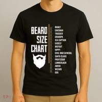 Beard Measurement Chart Beard Length Funny Growth Chart T-Shirt thumb 3