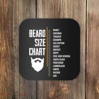 Beard Measurement Chart Beard Length Funny Growth Chart Coaster thumb 0