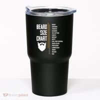 Beard Measurement Chart Beard Length Funny Growth Chart Tumbler thumb 0
