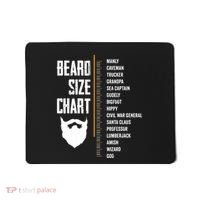 Beard Measurement Chart Beard Length Funny Growth Chart Mousepad thumb 0