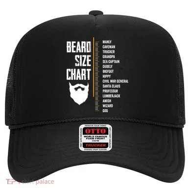 Beard Measurement Chart Beard Length Funny Growth Chart Hat