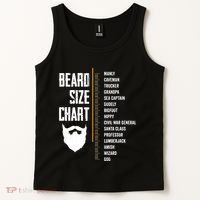 Beard Measurement Chart Beard Length Funny Growth Chart Tank Top thumb 2