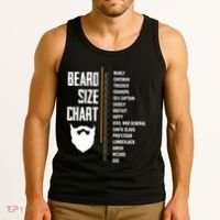 Beard Measurement Chart Beard Length Funny Growth Chart Tank Top thumb 3