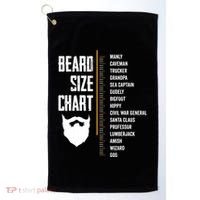 Beard Measurement Chart Beard Length Funny Growth Chart Golf Towel thumb 0