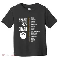 Beard Measurement Chart Beard Length Funny Growth Chart Toddler T-Shirt thumb 0