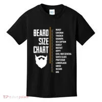 Beard Measurement Chart Beard Length Funny Growth Chart Kids T-Shirt thumb 0