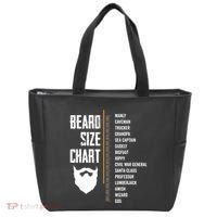 Beard Measurement Chart Beard Length Funny Growth Chart Tote Bag thumb 0