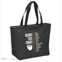 Beard Measurement Chart Beard Length Funny Growth Chart Tote Bag thumb 2