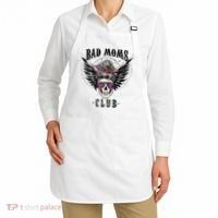 Bad Moms Club Leopard Skull Mom Funny Mom Mother's Day Apron thumb 2