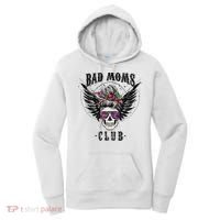 Bad Moms Club Leopard Skull Mom Funny Mom Mother's Day Women's Hoodie thumb 0