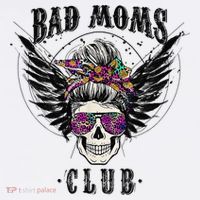 Bad Moms Club Leopard Skull Mom Funny Mom Mother's Day Ornament thumb 1