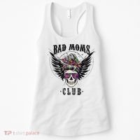 Bad Moms Club Leopard Skull Mom Funny Mom Mother's Day Women's Tank Top thumb 0