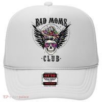 Bad Moms Club Leopard Skull Mom Funny Mom Mother's Day Hat thumb 0
