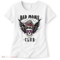 Bad Moms Club Leopard Skull Mom Funny Mom Mother's Day Women's T-Shirt thumb 0