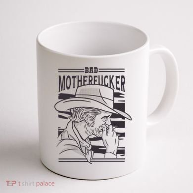 Bad Motherfucker Cowboy Coffee Mug back