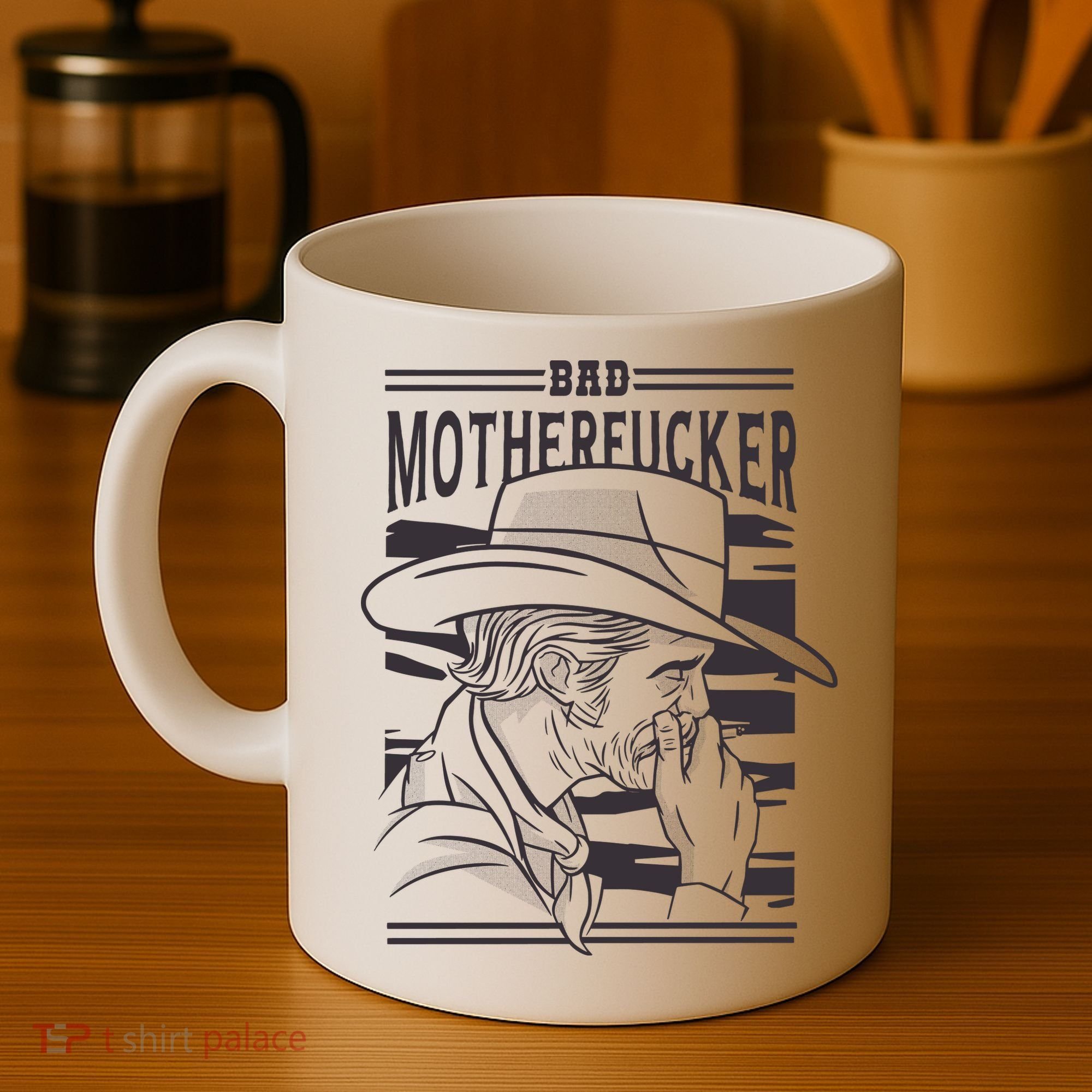 Bad Motherfucker Cowboy Coffee Mug