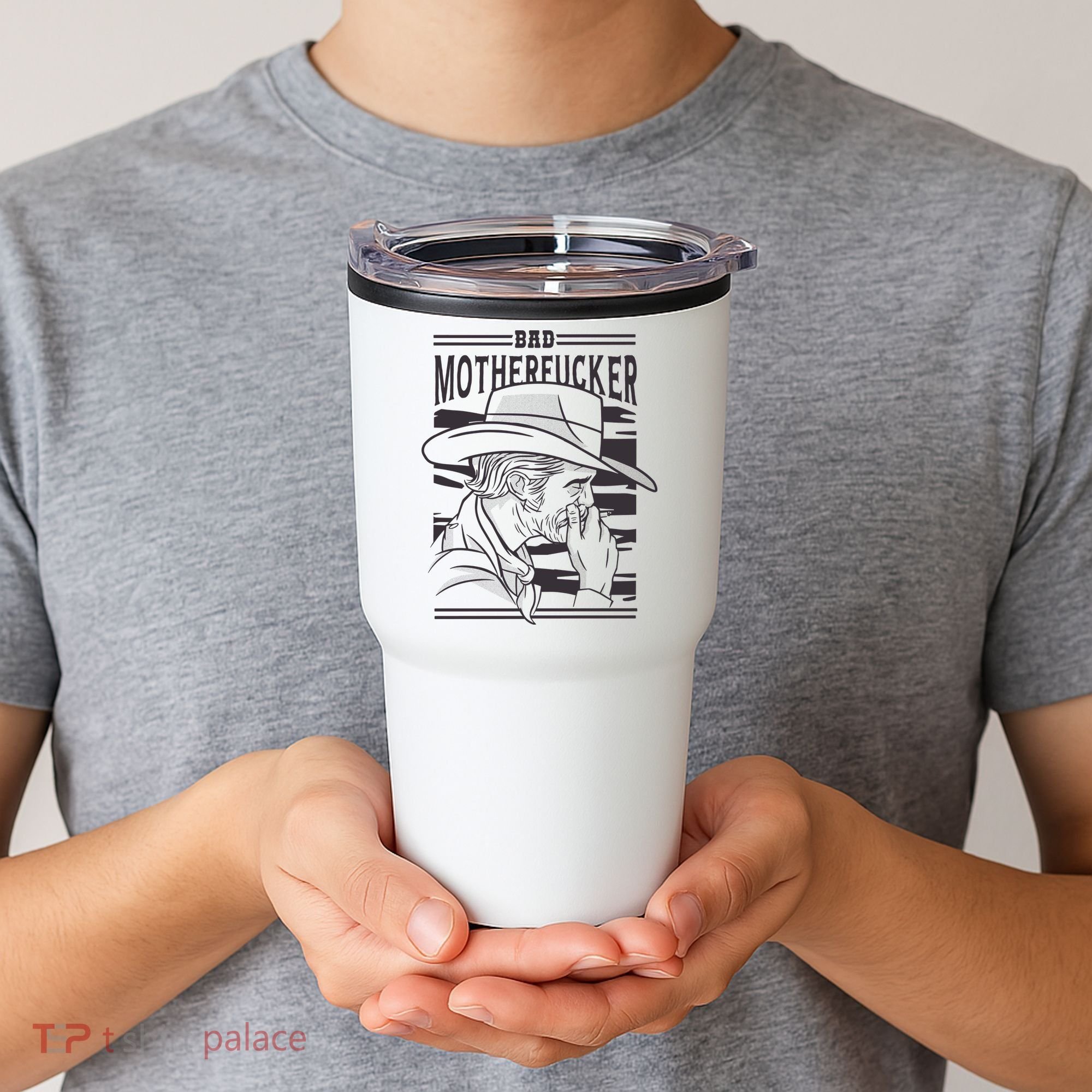 Bad Motherfucker Cowboy Tumbler