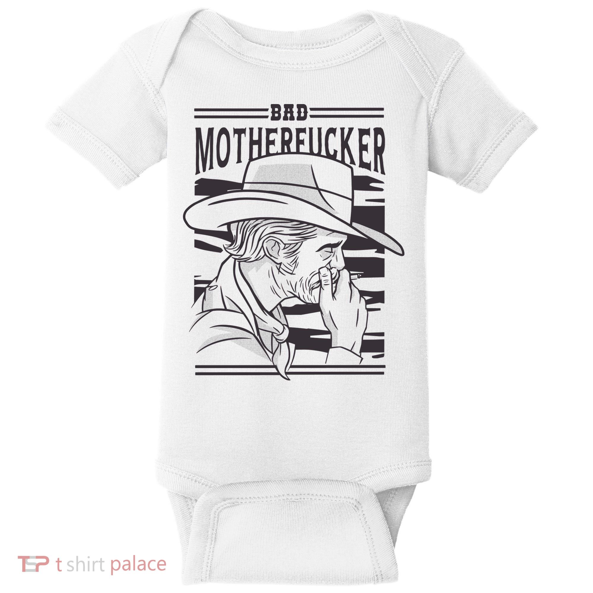 Bad Motherfucker Cowboy Baby Bodysuit