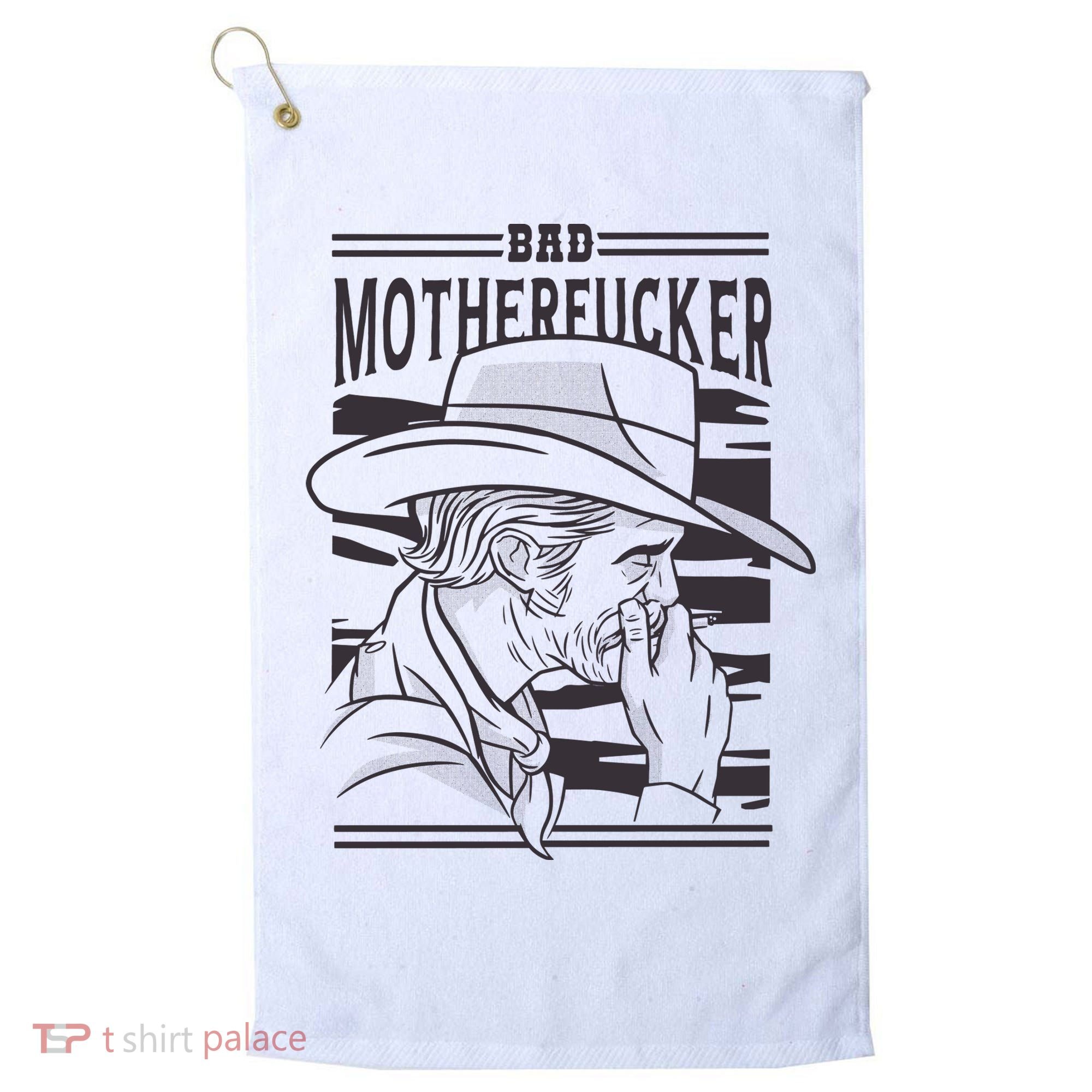 Bad Motherfucker Cowboy Golf Towel