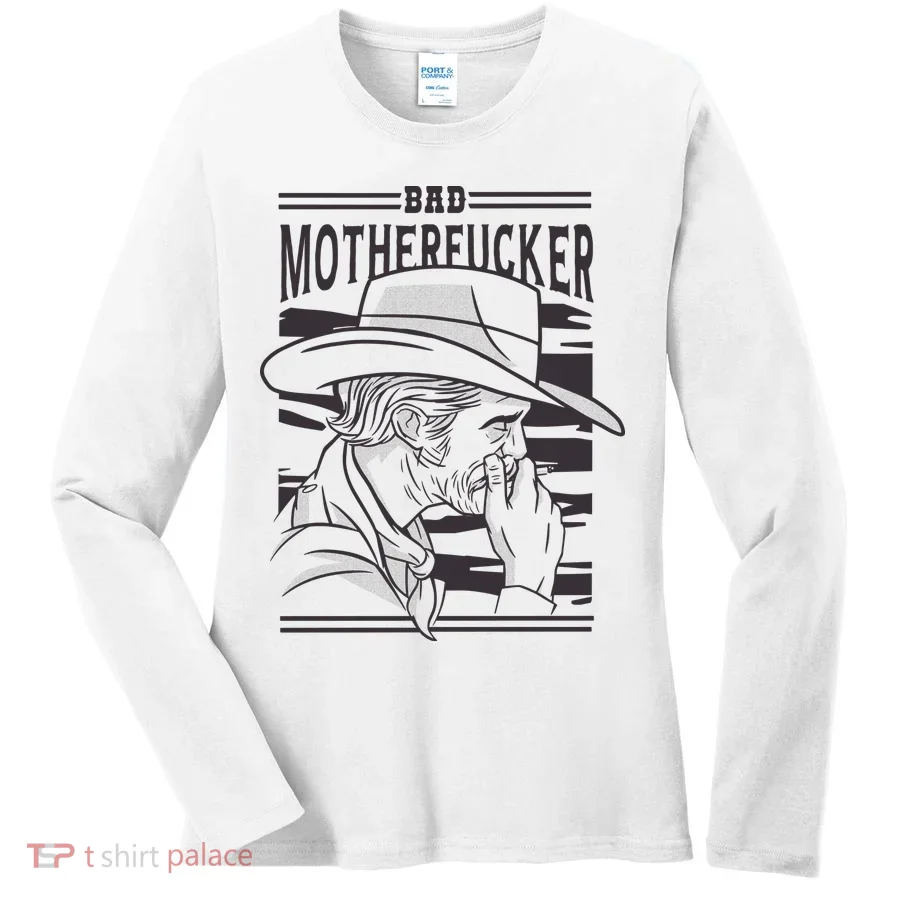 Bad Motherfucker Cowboy Women's Long Sleeve Shirt